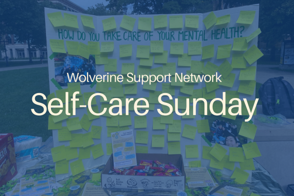 Wolverine Support Network Self-Care Sunday