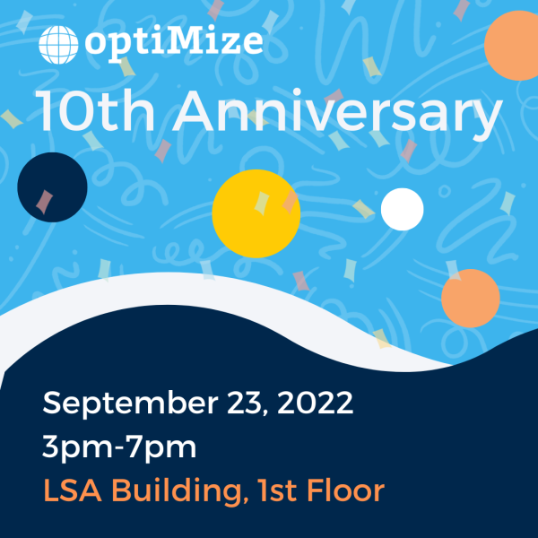 optiMize 10 year anniversary