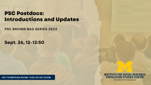 PSC Brown Bag: Postdocs Introductions and Updates