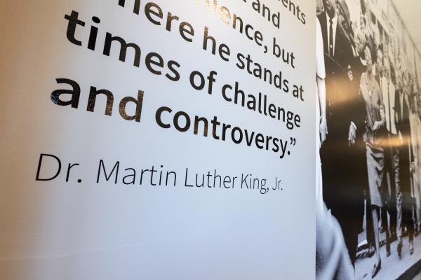 partial MLK quote on wall