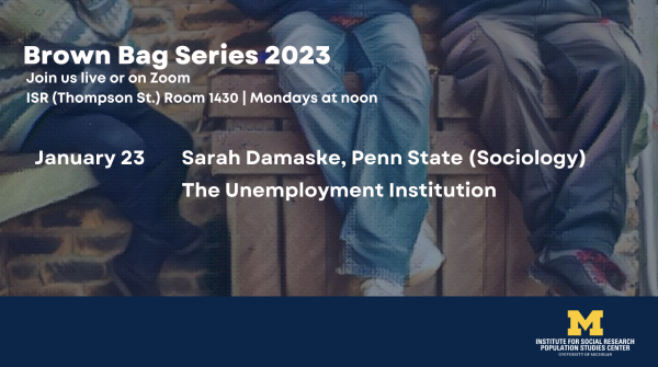 PSC Brownbag Series: The Unemployment Institution