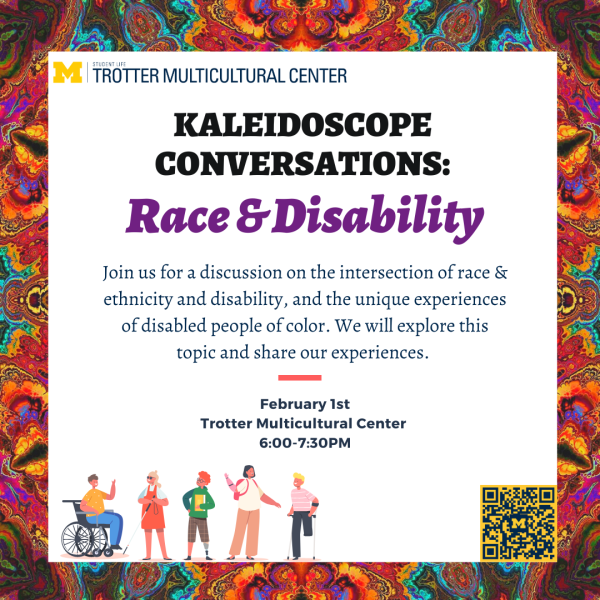 a colorful flier with event details