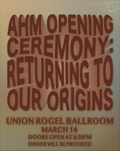 AHM 23 Opening Ceremony Flyer