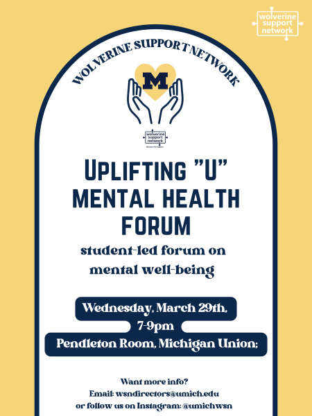 Uplifting "U" Mental Health Forum Advertisement
