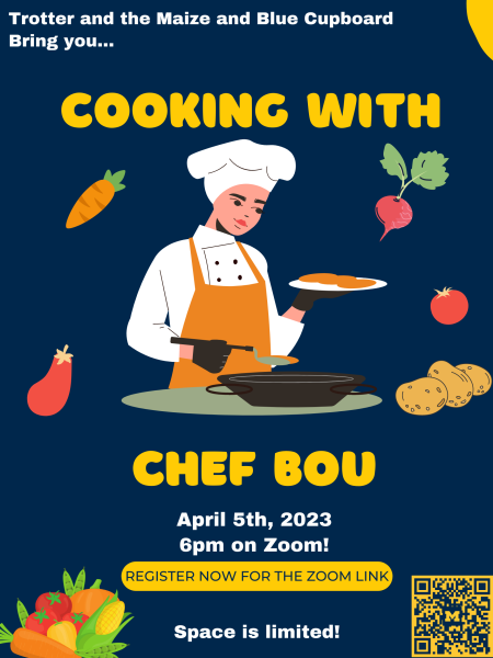a colorful flier with event details