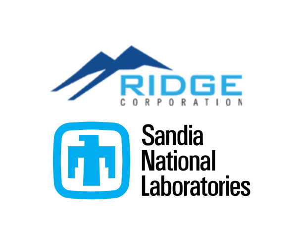 Participating companies include Ridge Corporation and Sandia National Labs.