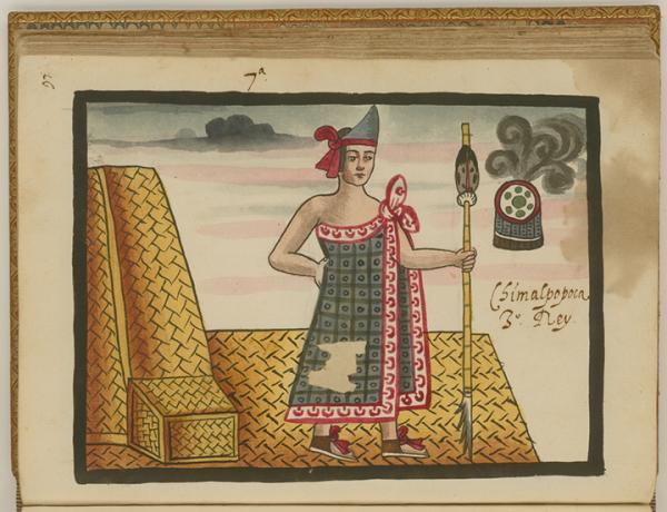 Chimalpopoca as depicted in the Tovar Codex.