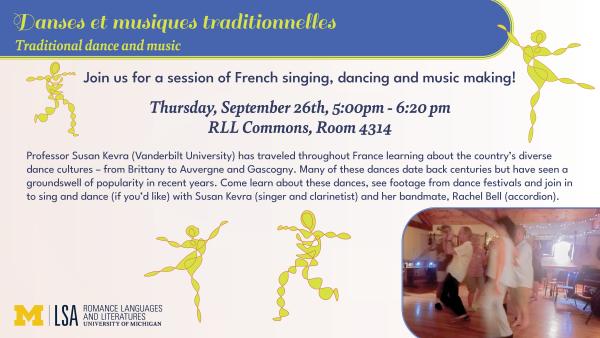 French Dance and Music Poster