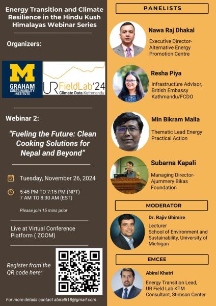 Flyer: Fueling the Future: Clean Cooking Solutions for Nepal and Beyond
