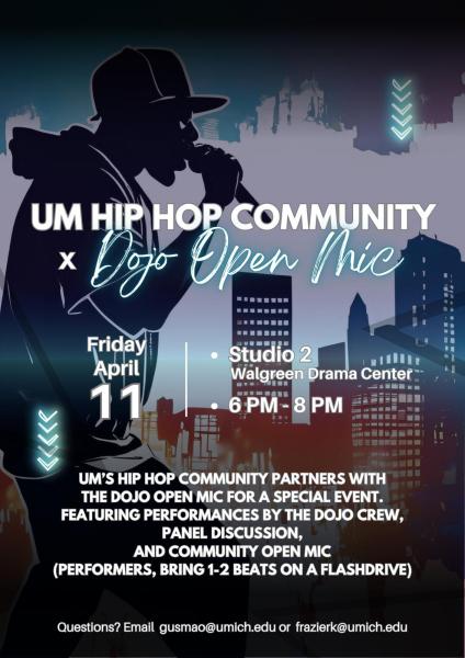 U-M Hip Hop Community x Dojo Open Mic